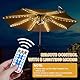 Solar Sonnenschirm Lichterkette,Sonnenschirm Beleuchtung mit Fernbedienung,LED Sonnenschirm Lichter,8 Modus,104 LEDs,Umbrella Lights,IP67 Wasserdichte Gartenleuchten,Baldachin Dekorative Strip Lichter