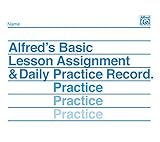 Lesson Assignment and Practice Record