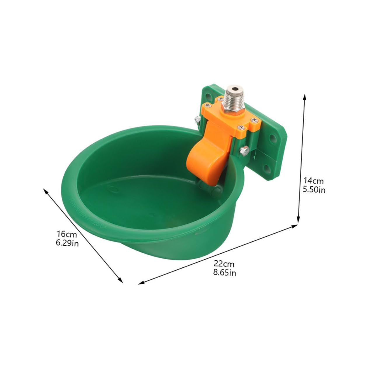 Milisten Farm Animal Water Trough Automatic Water Dispenser Bowl for Cattle Sheep Goats