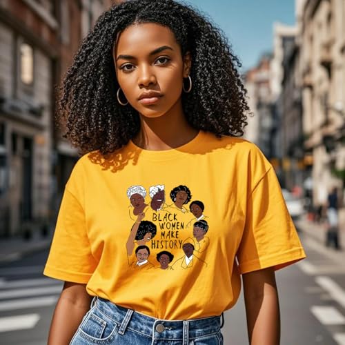 Image of Black History Shirts Black Graphic tees for Men and Women, Magic Fashion Afro American Natural Hair Vintage Melanin T-Shirts