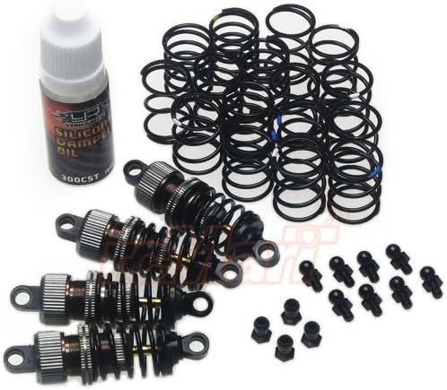 Yeah Racing Shock-Gear 50mm Damper Set for 1/10 RC Touring M-Chassis Car GunMetal #DSG-0050GM