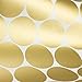 Easy Peel + Stick Gold Wall Decal Dots - 2 Inch (200 Decals) - Safe on Walls & Paint - Metallic Vinyl Polka Dot Decor - Round Circle Art Glitter Stickers - Large Paper Sheet Baby Nursery Room Set