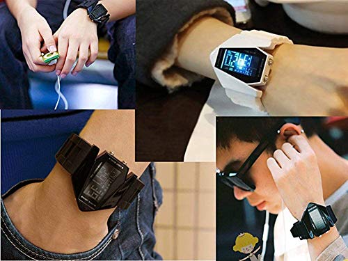 MASTOP Mens Womens Digital Watch 30M Waterproof Sport Electronic Quartz Silicone Watch for Student Age Above 10 5