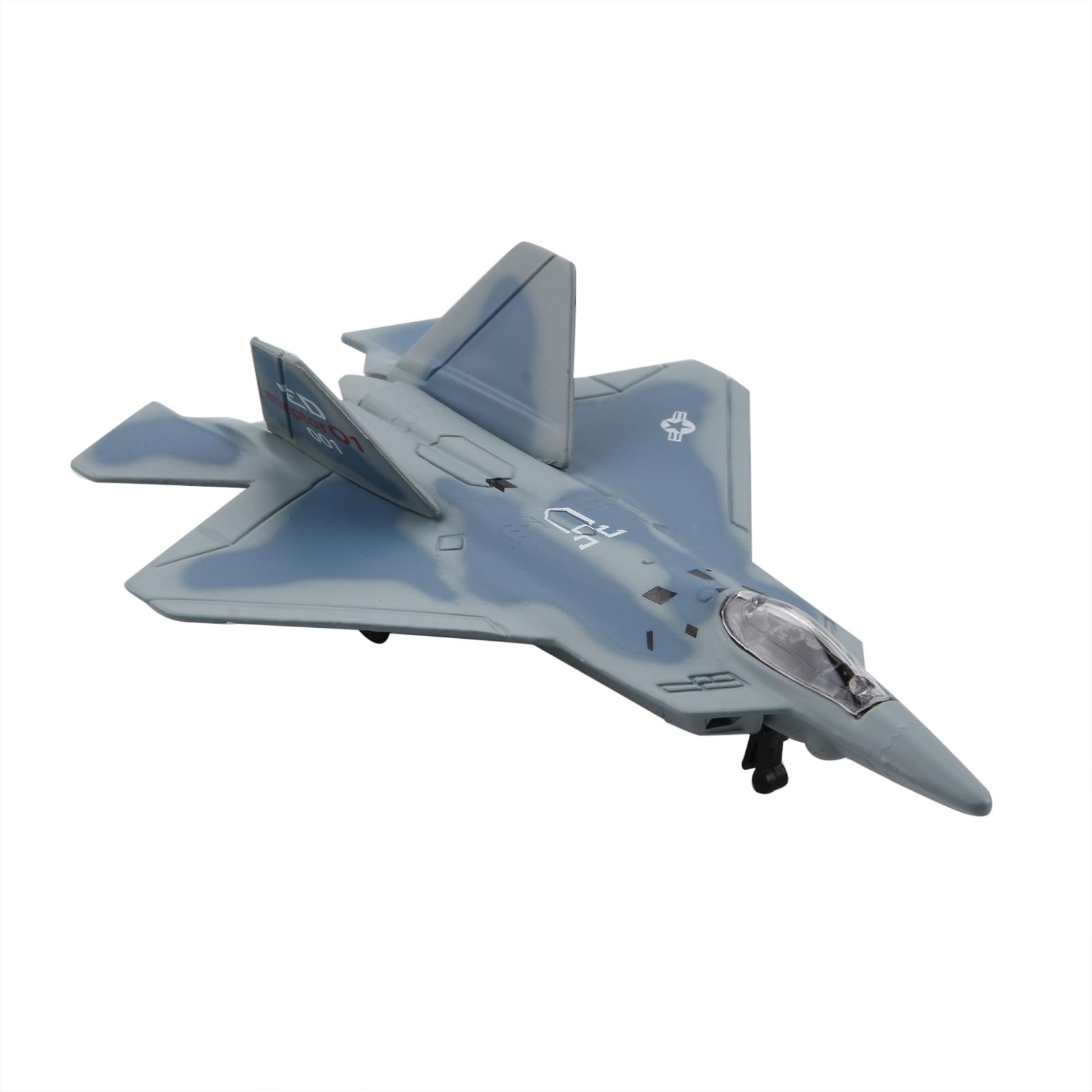 MOUDOAUER 1/160 Scale United States Air Force Martin F-22 Raptor Fighter Model Alloy Model Diecast Plane for Collection