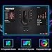 immagine 5TECKNET Mouse da Gioco, HyperTrak 16400 DPI Laser Gaming Mouse, Cablato con Avago Sensore ADNS-9800, 10 Pulsanti Programmabili e Regolazione RGB, Cartuccia di Sintonia del Peso