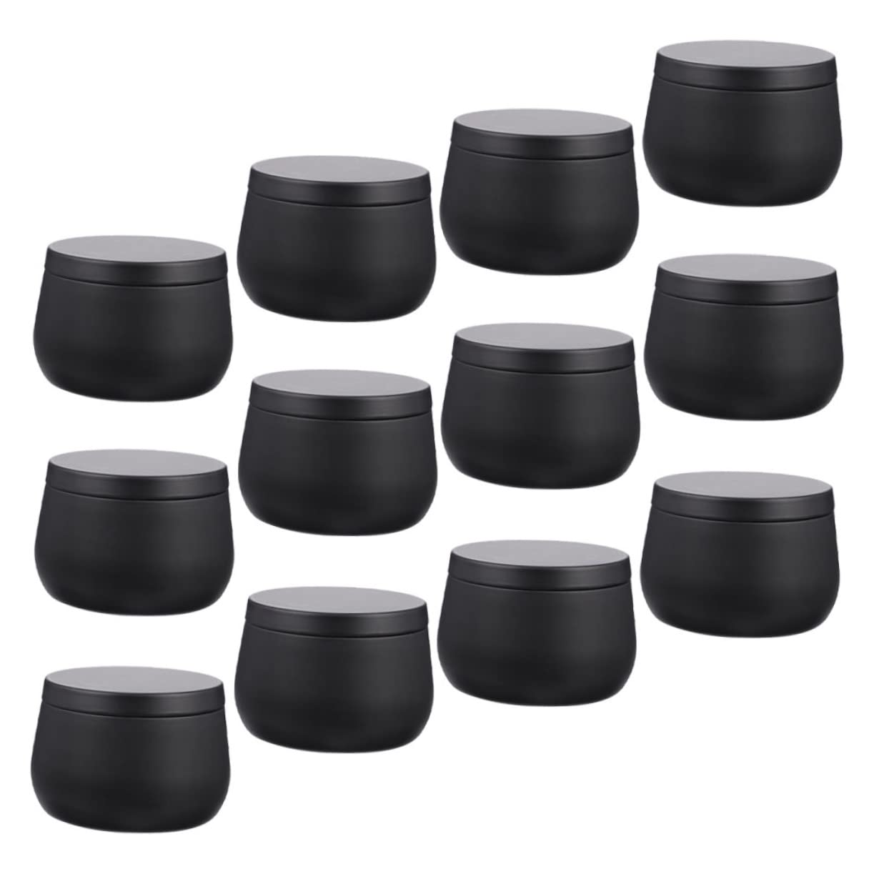 PRETYZOOM 12oz Candy Tea Can Storage Containers Sealed Tinplate Organizers for Tea Candles