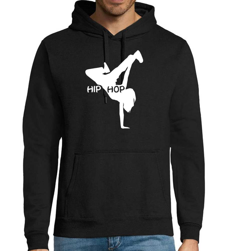 Hip Hop - Felpa con cappuccio da donna, Nero , XXXXL