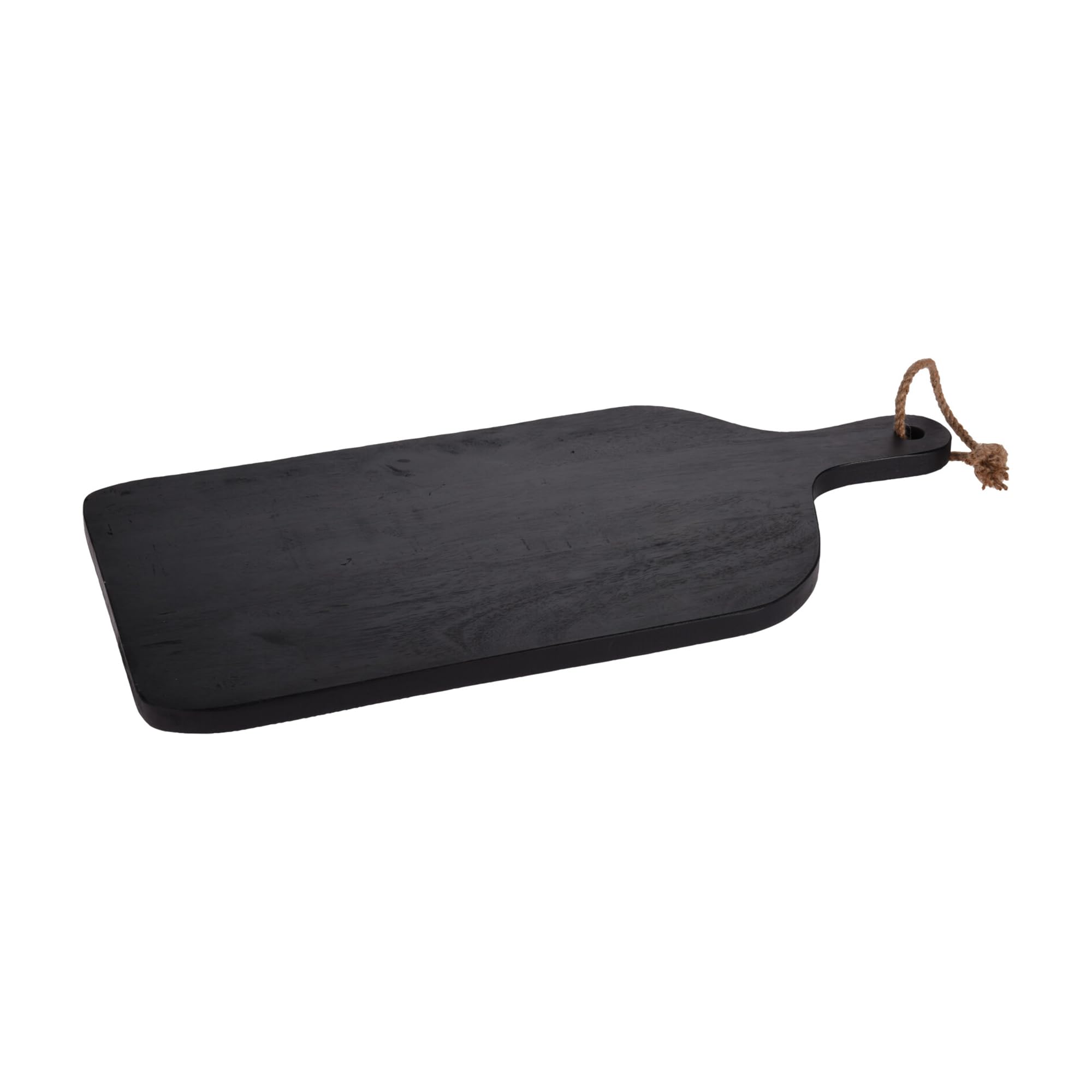 Rubber Wood Cutting Board with Handle and Black Colour 58x28x2cm