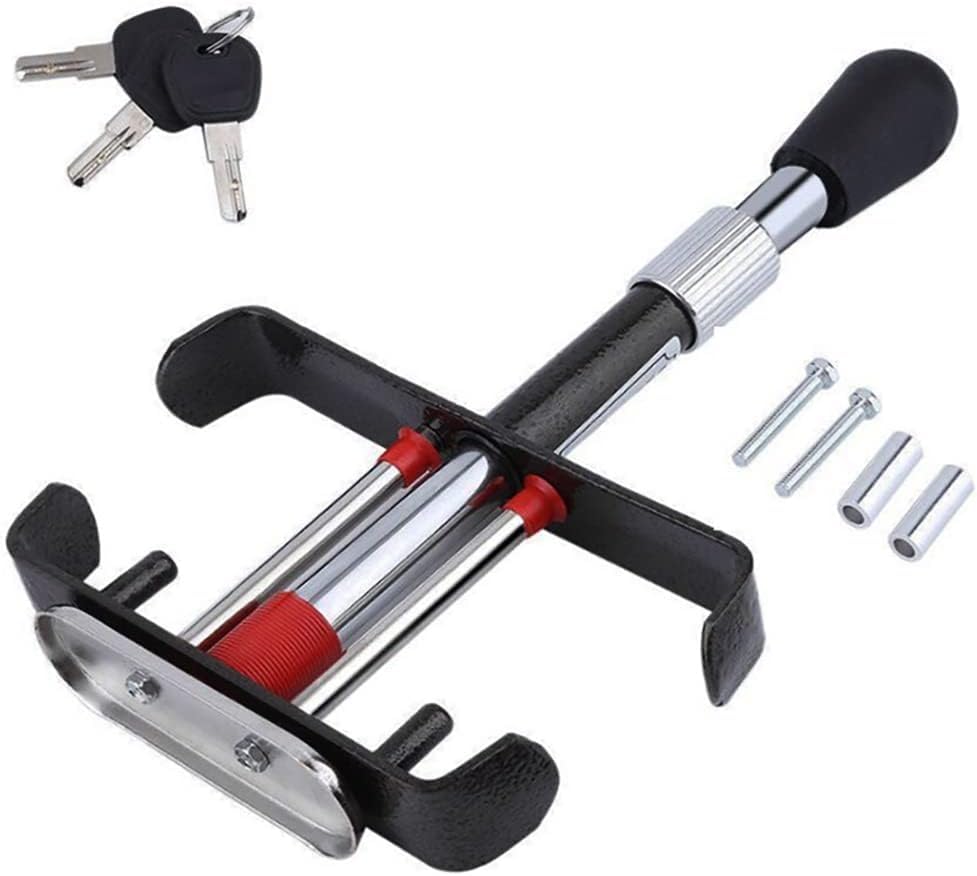 Image of AutoBizarre Anti-Theft Heavy Duty Car Brake Clutch Pedal Lock Security System for All Cars, Vans, Trucks, etc.