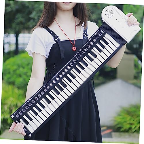 BESTonZON oud instrument portable clavier electronique clave clavier électronique mini-piano plier le piano clavier pliable clavier de piano de voyage pliable piano enroulable pliable abdos - Les Beatles, Paul McCartney, John Lennon, RIngo Starr, George Harrison BESTonZON oud instrument portable clavier electronique clave clavier électronique mini-piano plier le piano clavier pliable clavier de piano de voyage pliable piano enroulable pliable abdos – Image 5