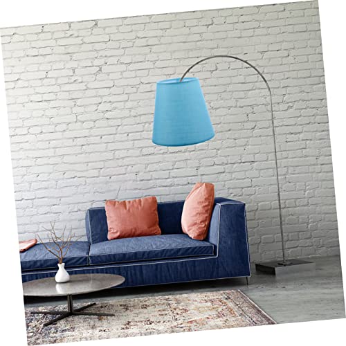 Image of Stylish Blue Lampshade Soft Light Bulb Cover for Indoor Ceiling and Floor Lights Modern Decorative Shade