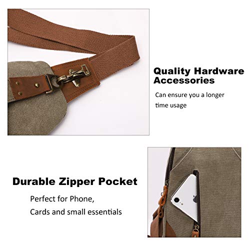 KL928 Canvas Sling Bag Crossbody Bags Casual Shoulder Daypack for Men Women4