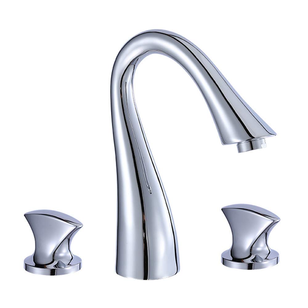 Robinet de salle de bain en laiton massif avec finition haut de gamme durable