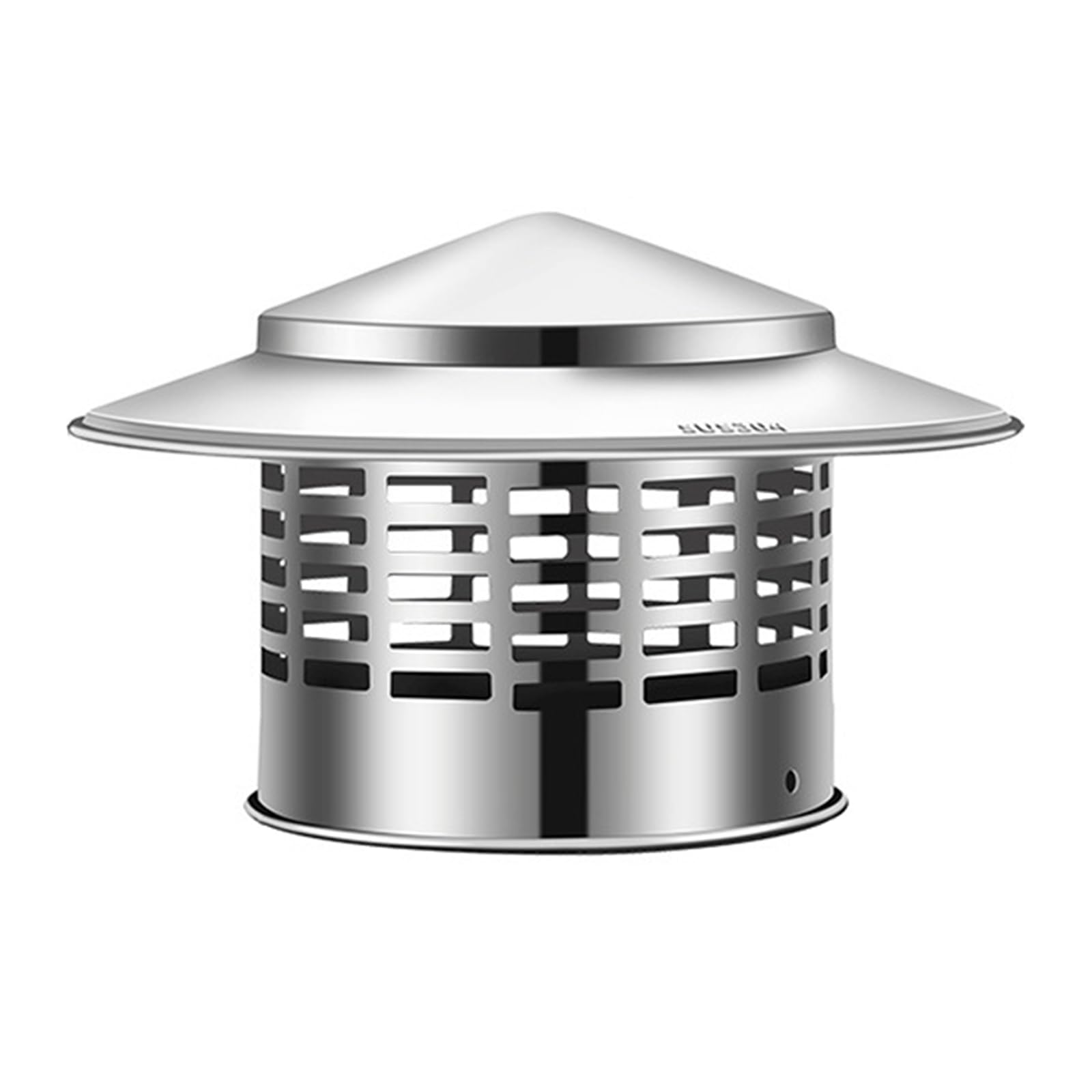 Hdoytxxm 110Mm Round Chimney Caps With Screen Stainless Steel Cover Fireplaces Exhaust Cones Top Enduring Round