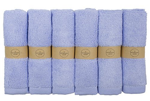 Baby Washcloths - Super Soft Bamboo Baby Essentials for Baby Shower Registry & Baby Shower Gift, Perfect Newborn & Baby Towel, 6-Count, 10"x10", Purple