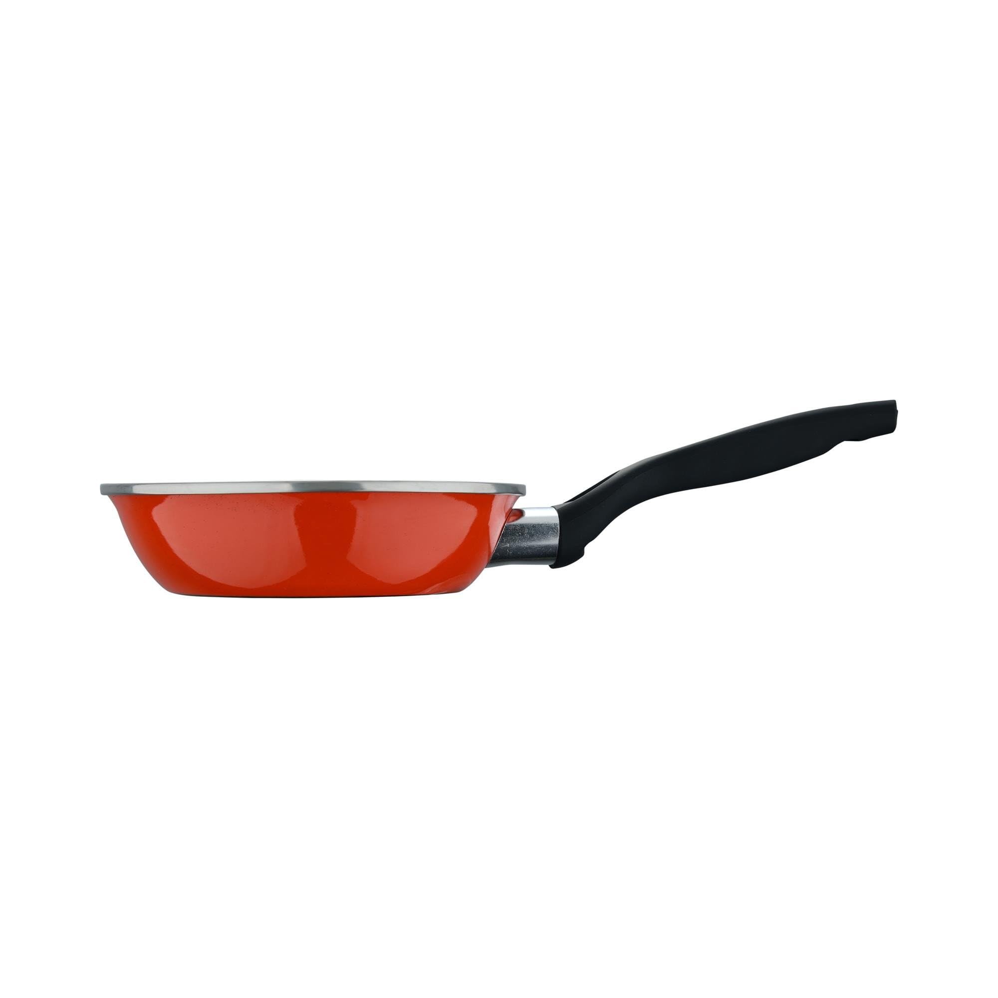 Juego de Sartenes Expert Valencia: Juego de 3 sartenes de Ø18Ø20Ø24cm en Acero al carbono color Naranja antiadherente y resistente EXPERT VALENCIA San Ignacio