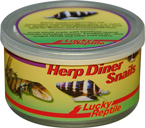 Lucky Reptile Herp Diner Snails 35 g – sötvattensniglar med hölje för snigelätande djur – med naturliga mineraler som kalcium – även för vattensköldpaddor och sköldpaddor