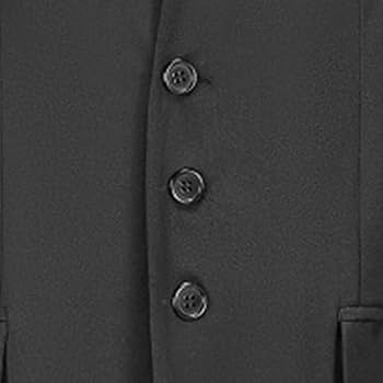 Men's Casual 3 Button Suit Jacket Vintage Stand Collar