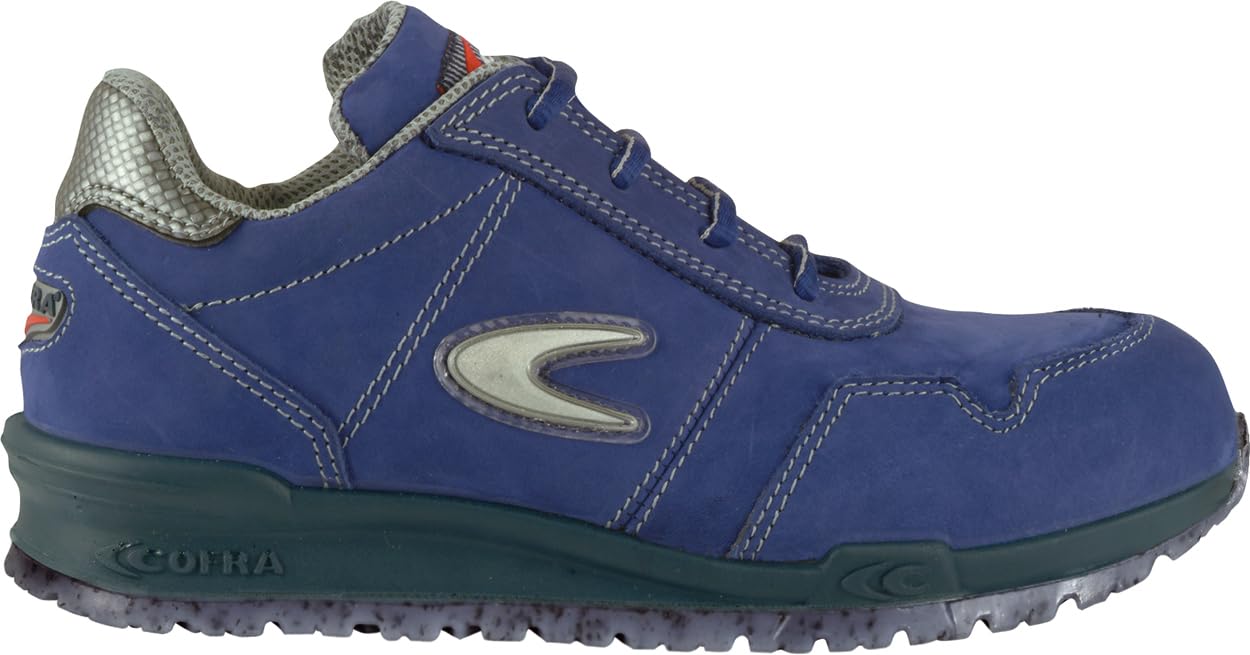 COFRA MONNALISA S3S FO SR 36 Taglia 36 Calzature Antinfortunistiche da Donna in Nubuk Blu Idrorepellente con Puntale in Alluminio e Lamina Leggere Resistenti
