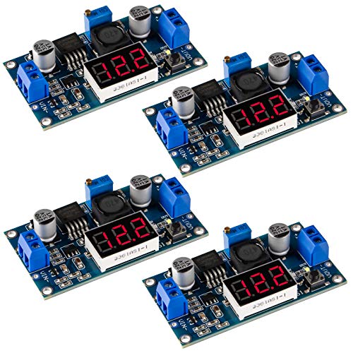 Innovateking-EU LM2596S DC-DC Buck Converter Step Down Convertisseur abaisseur régulateur de Tension Module d'alimentation réglable 36V 24V 12V à 5V 2A 4 pièces
