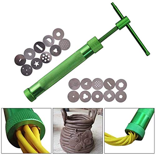 Lysee 3D Printer Parts & Accessories - Clay Fondant Extruder Cake Decorating Supplies Sugar Modeling Tool with Paste Extruder, 8 Pcs Dotting Tool
