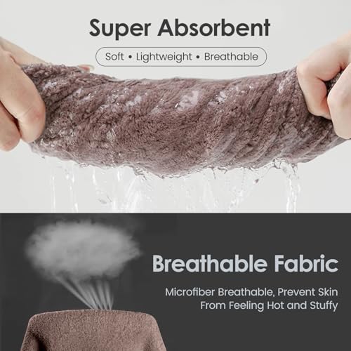 Image of JML Microfiber Bath Towels, Oversized, Ultra Soft, Super Absorbent and Fast Drying, No Fading Large Bathroom Towel Set for Sport, Travel, Fitness (Coral Fleece - Chocolate, 30 in x 60 in)