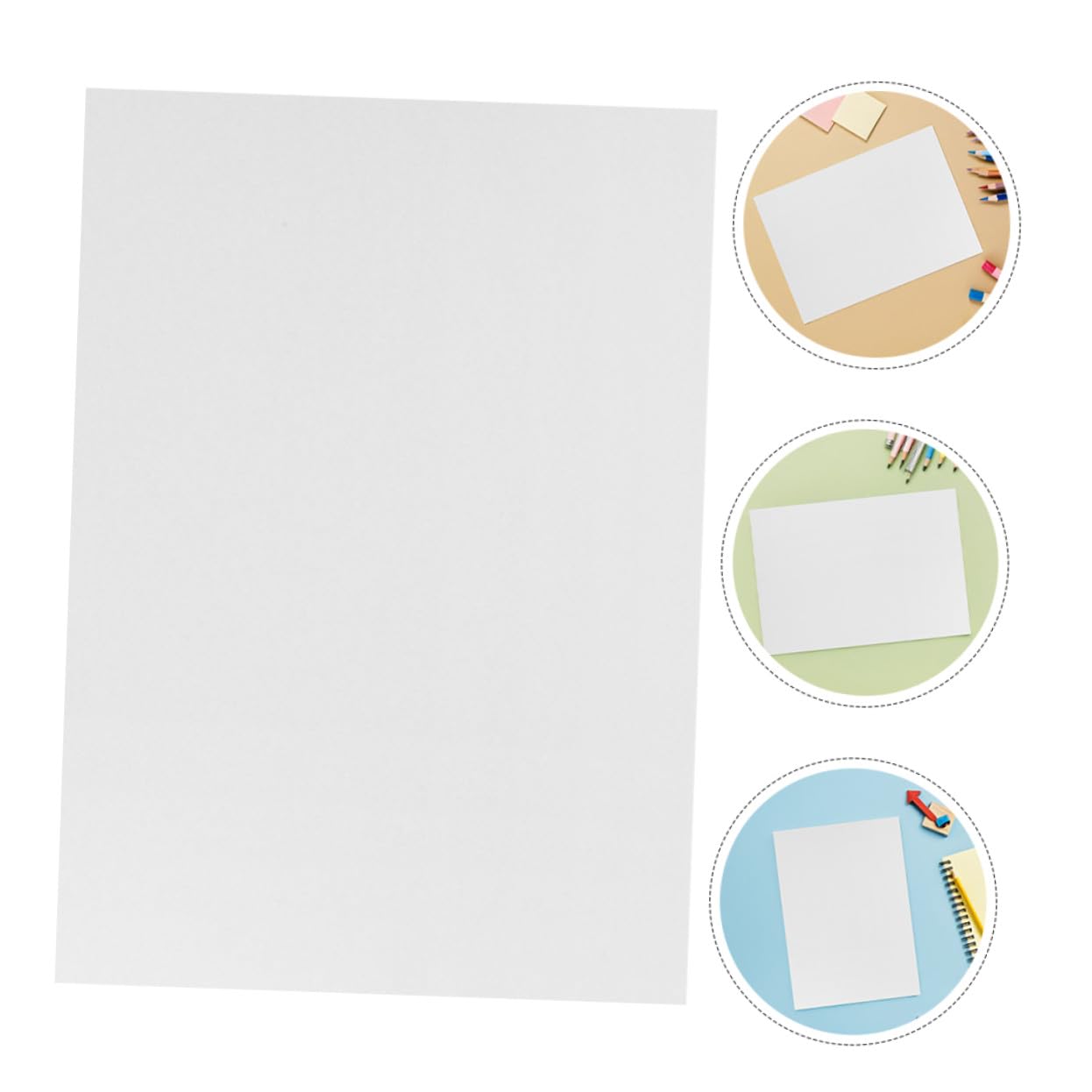 Mipcase 100 piezas Papel para Pintar Papel Artístico Acuarela para Dibujo Colorear y Manualidades para Niñas