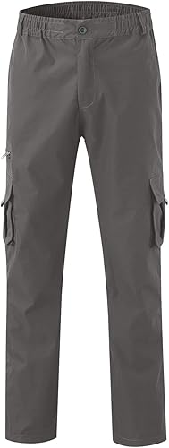 Miniatura 4 de Mens Fitness Fleece Trousers Loose Drawstring Waist Joggers Pant Basic Solid Color Straight Pants Multi Pocket Sweatpants