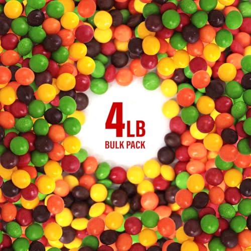Image of Original ChewySkittles Candy, 4lb Bulk Pack Bag of Candies for Easter Baskets, Egg Hunts, Parties, Movie Nights and Sharing with Friends and Family, Perfect Vending Machine Candy