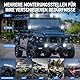 AnTom LED Arbeitsscheinwerfer 2 X 4 Zoll 132W LED Zusatzscheinwerfer 12V 24V Flutlicht Wasserdicht IP68 Kaltweiß Offroad Scheinwerfer für SUV, UTV,Bagger Traktoren ATV Offroad