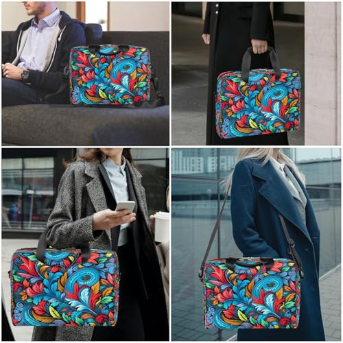 Maletín Laptop para Hombre y Mujer 15.6 16 Pulgadas Floral miniatura 2