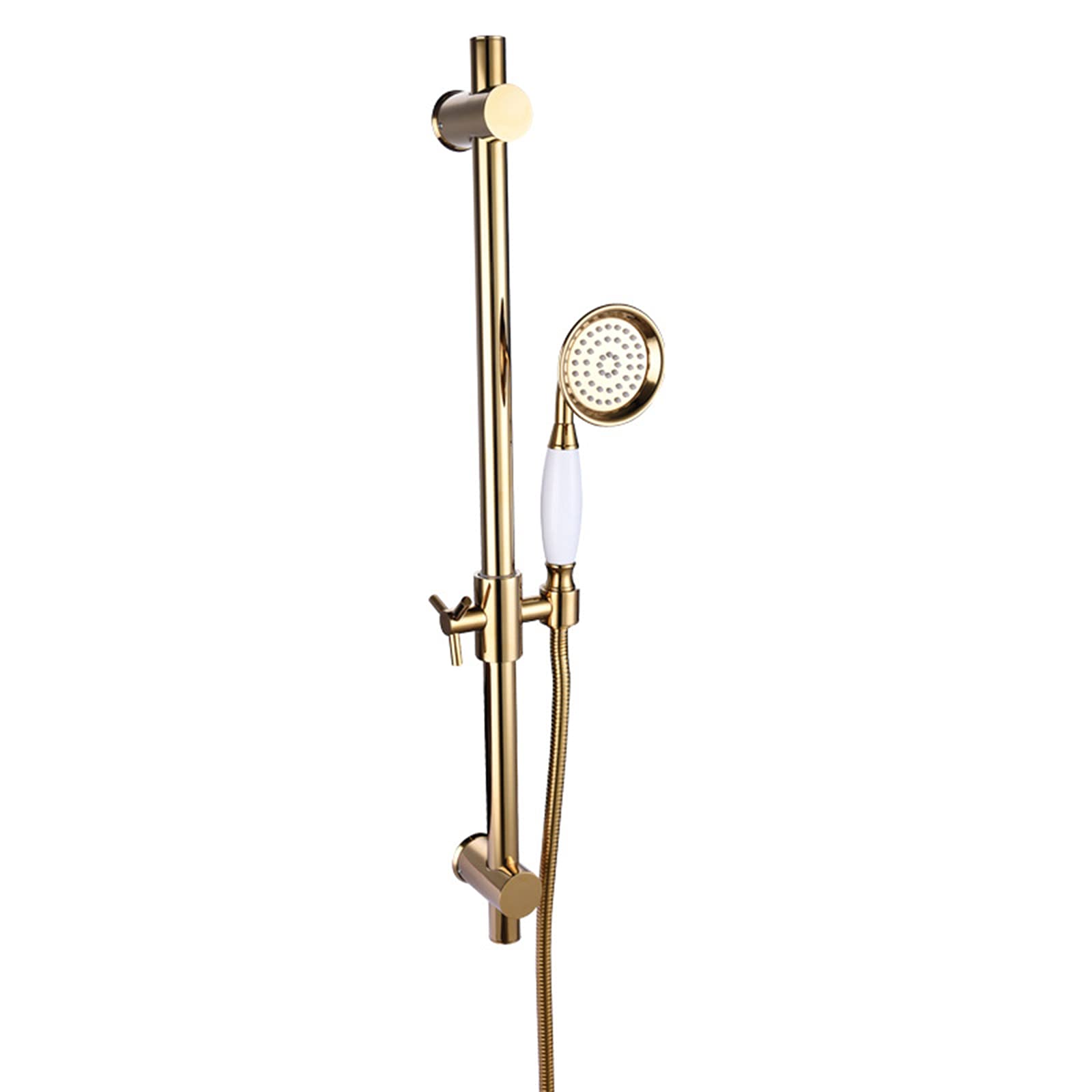 Soffione Doccia Portatile, Soffione Doccia Con Filtro in Ottone Soffione Doccia Ad Alta Pressione Portatile Con Flessibile E Supporto Doccia in Acciaio Inossidabile Da 1,5 M, Installazione Facile