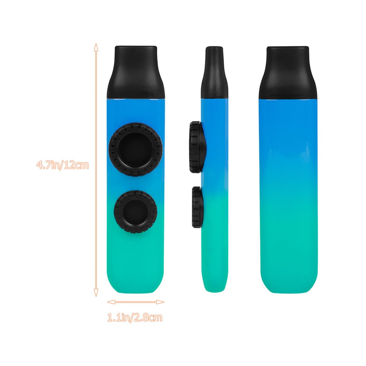 SUPVOX 2 Set Doppio Dimo ​​kazoo Di Metallo Bomboniera Kazoo Per Bambini Facile Da Imparare Musicale Tylonal Per Bambini Colorato Sax Un Boom Bambino Ragazza Flauto Addominali