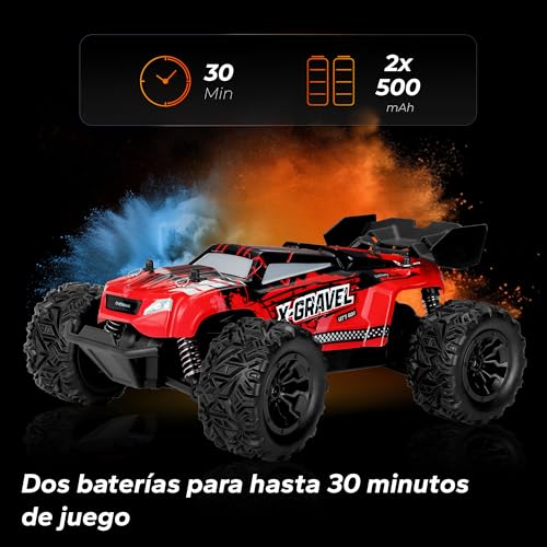 Overmax Coche teledirigido X-Gravel 2,4 GHz, 1:20, hasta 20 km/h, Todoterreno, tracción Trasera, Interior/Exterior, 2 carrocerías, 8+ - imagen 7