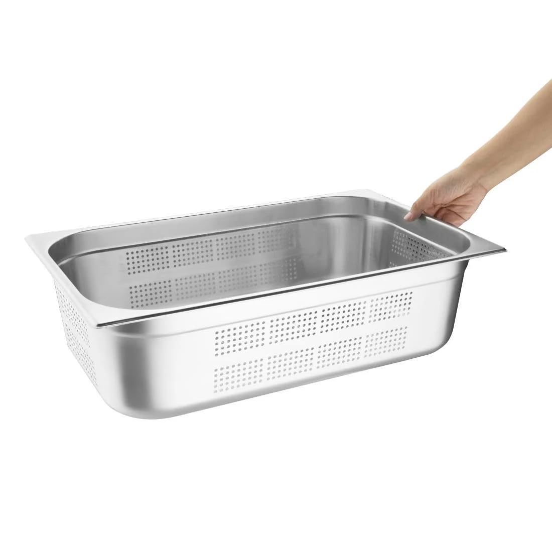 VOGUE K842 in acciaio inossidabile perforato 1/1 Gastronorm, 150 mm