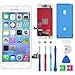 Screen Replacement for iPhone 7 4.7", LCD Touch Display Screen Digitizer Frame Assembly Replacement with Repair Tool Set (White)