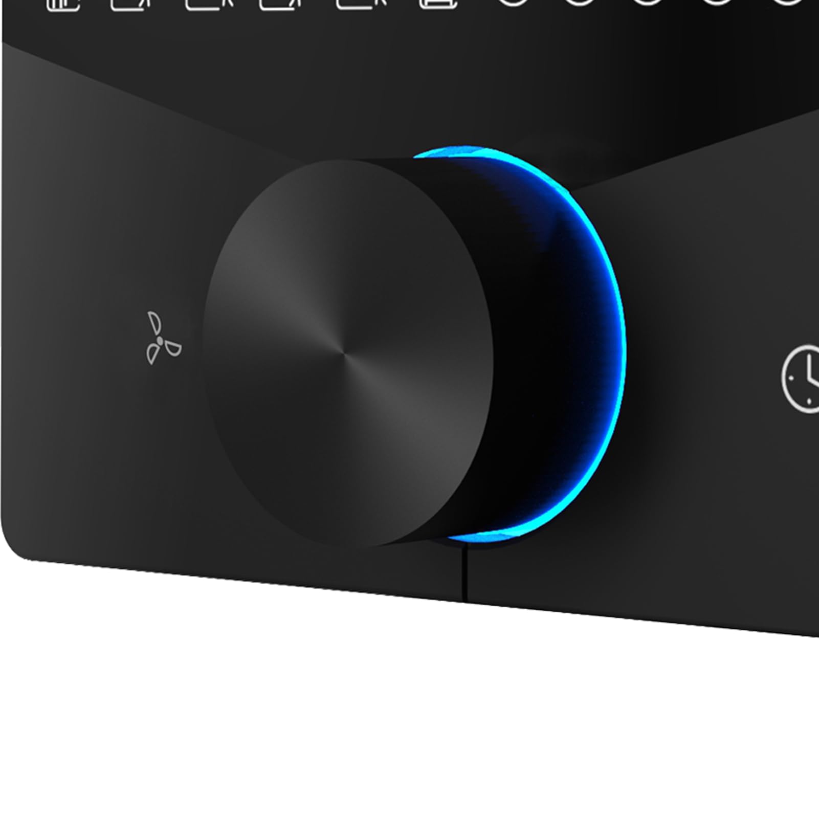 SEAFRONT Termostato Wifi 5 e 2 Termostato Programmabile Controller per Climatizzatore Wifi Smart con Manopola LED e Tasto Touch Sovradimensionato (WHITE)