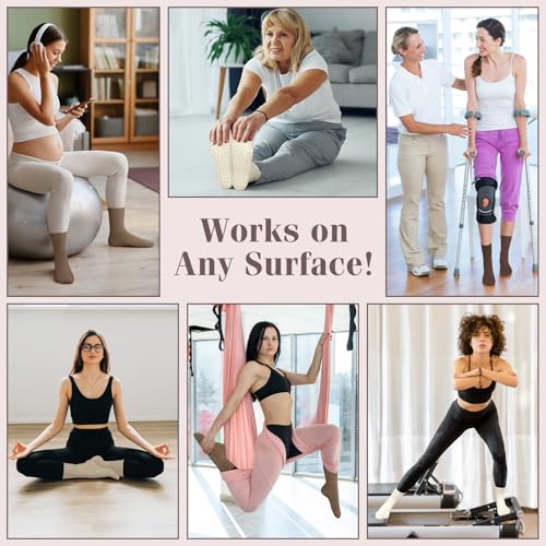 Ysense Pilates Grip Socks For Women With Non Slip, Yoga Barre Socks Grippy Accessories Athletic Socks For Pilates, Dance thumb #6