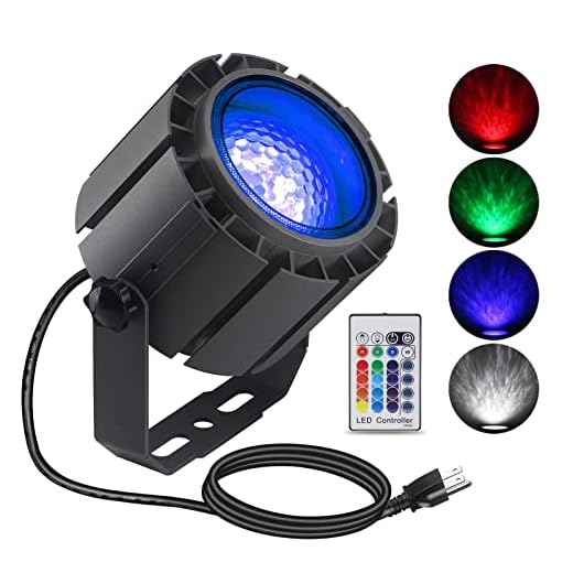 Yasotek Ocean Water Wave Lights Projector Outdoor - 144W Waterproof LED Ripple Garden Lights RGBW Water or Flame Fire Effect with Remote for Patio Christmas Halloween Wedding Swimming Pool Display