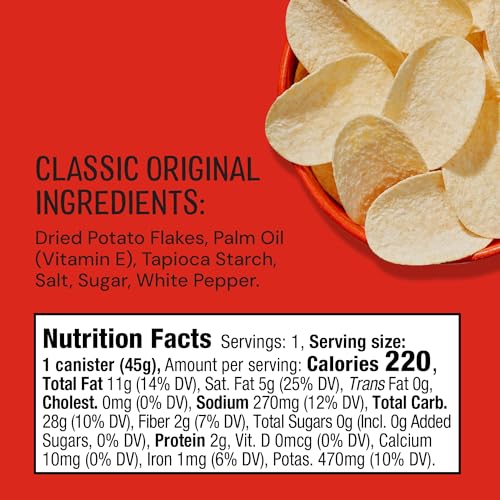 The Good Crisp Company Minis Original Potato Chips, 1.6 oz Cans, Pack of 12 - image 2