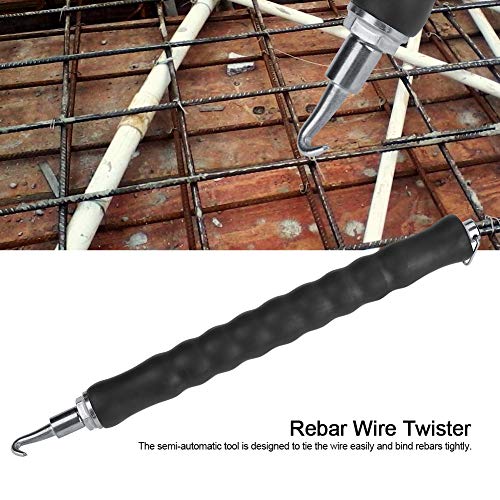 Akozon Rebar Tie Wire Twister Semi-Automatic Tie Tool with Retractable Hook for Construction