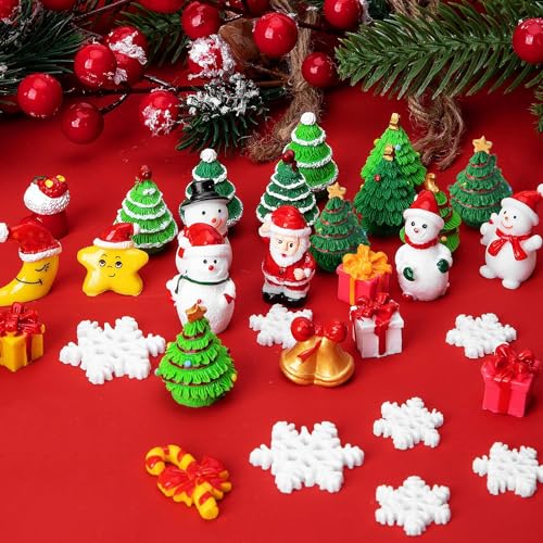 Iceyyyy 37 Pcs Mini Resin Christmas Ornaments thumb #2