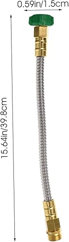 Miniatura 9 de Happyyami Manguera de agua de acero 4 unids extensor de agua manguera de jardín corta manguera de jardín Conector de extensión de manguera de