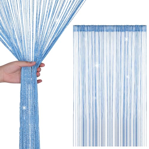 WedDecor Corde Rideaux Paillette Frange Panneau Fly Écran Pièce Diviseur Gland Rideau pour...