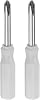 HARFINGTON 2Pcs PH1 Mini Phillips Screwdriver 3mm Magnetic Cross Head 45mm Length for Small Appliances Repairs, White