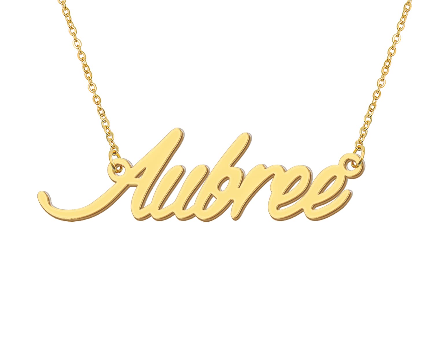 AoloshowPersonalized Name Necklace Custom Any Name Necklaces Jewelry for Womens New Mom Bridesmaid Gift