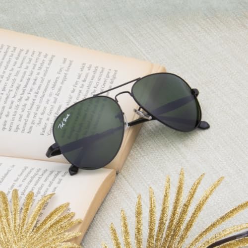 Image of Ted Smith Mens Womens Polycarbonate Uv Protection Metal Pilot Sunglasses
