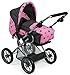 Bayer Chic 2000 560 83 Carrito de muñecas Leni-, Estrellas Gris