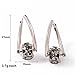 Lymphatic Drainage Slimming Hoop Earrings, Flysmus Halolux Lymphvity Magnetotherapy Germanium Earrings, Lymphatic Activity Acupuncture Therapy Earrings, Sparkle CZ Zircon Hoop Twisted Earrings for