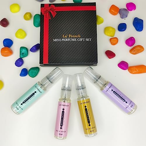 Image of La French Niche Edition Luxury Perfume Gift Set 4x10 ML | Extra Long Lasting Fragrance Scent | Euphoria | Mood Swing | Happiness | Invoke | Gift Set for Men & Women